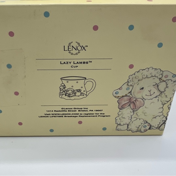 LENOX LAZY LAMBS CHILD'S CUP MUG - Picture 4 of 8